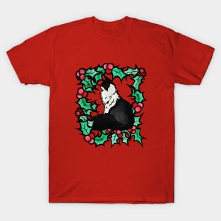 Tuxedo Cat Christmas T-Shirt